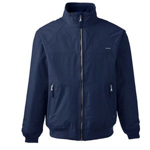 Mens Coat Landsend Squall Jacket Navy Blue Size L,